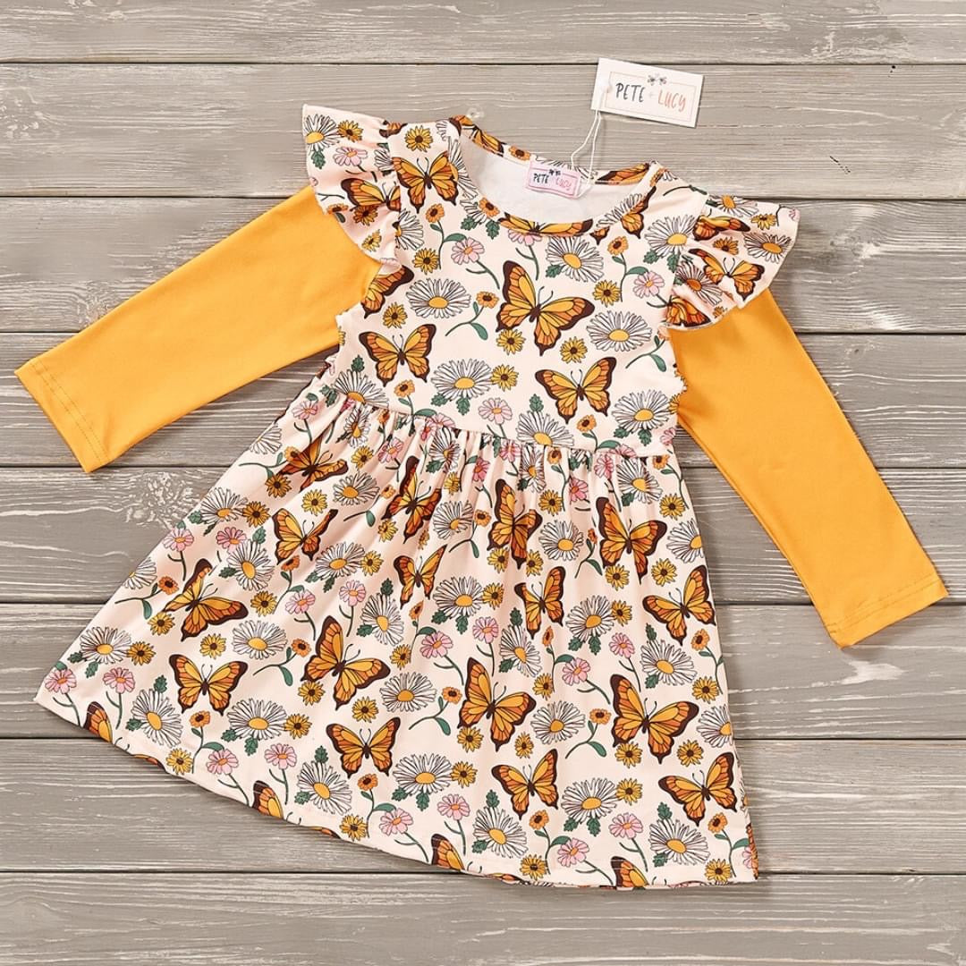 Monarch Butterflies Dress  Lavender and Lime Boutique