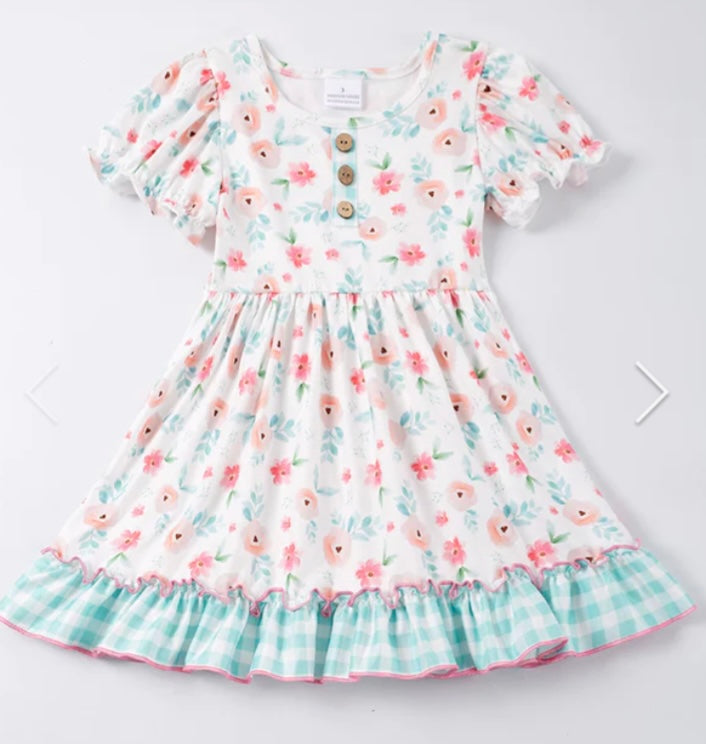 Sweet Spring Gingham Floral