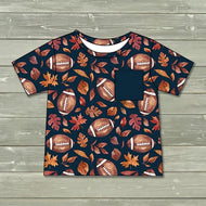 Leafy Field Football Tee