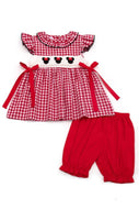 Minnie Mouse Embroidered and Smocked Short Set