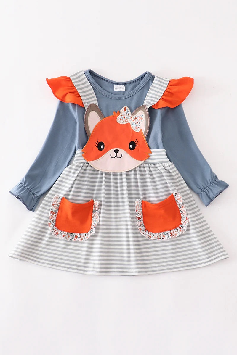 Fox Appliqué Jumper Set