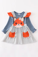 Fox Appliqué Jumper Set