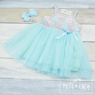 Pastel Palms Tulle Dress