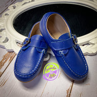 Blue Leather Loafer