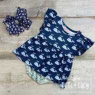 Whale of a Time Girl’s romper