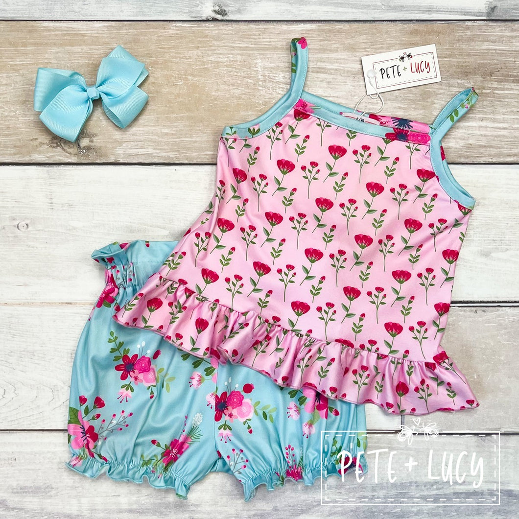 Prim Rose Bubble Short Set