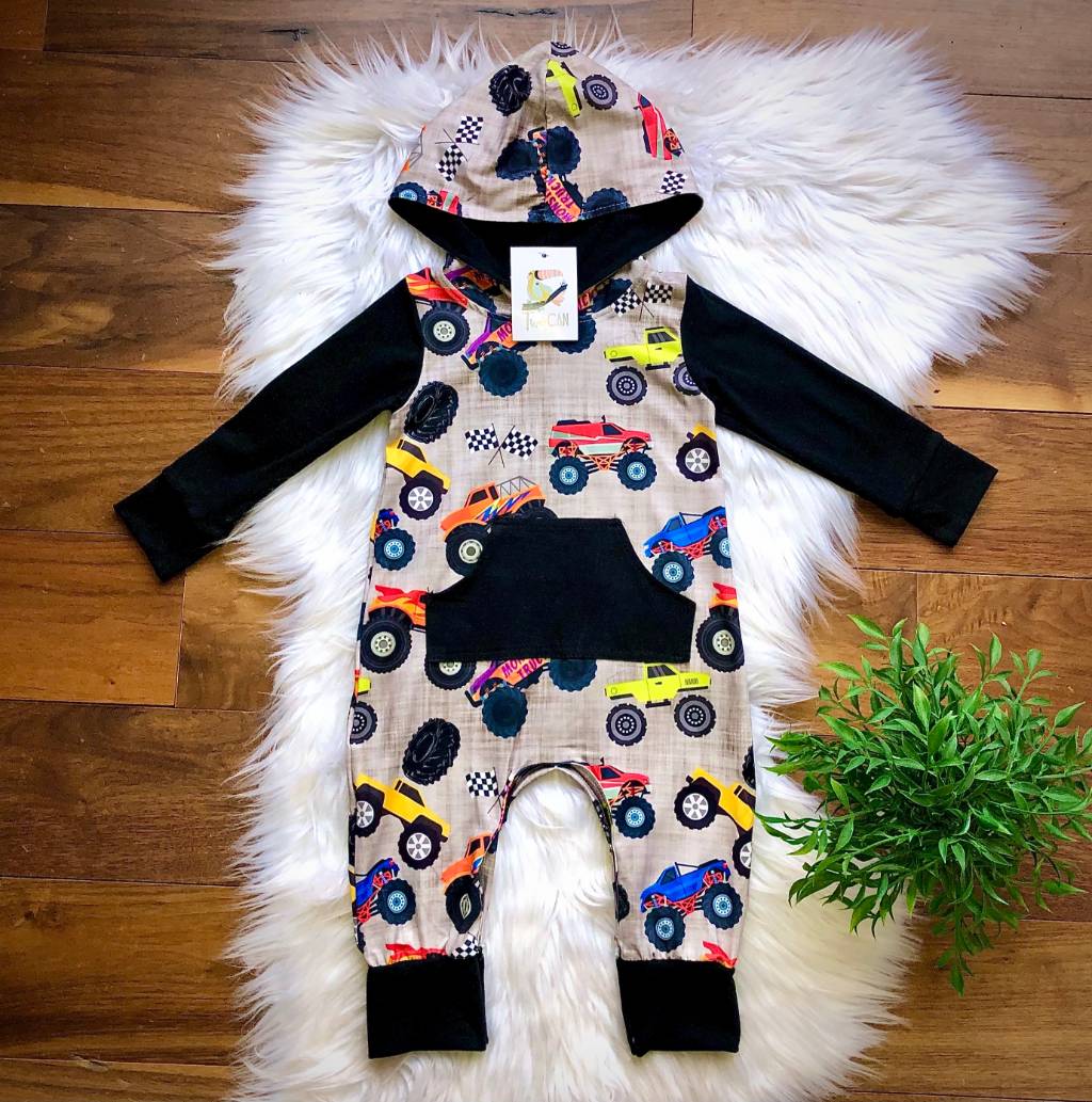 Monster Trucks Romper