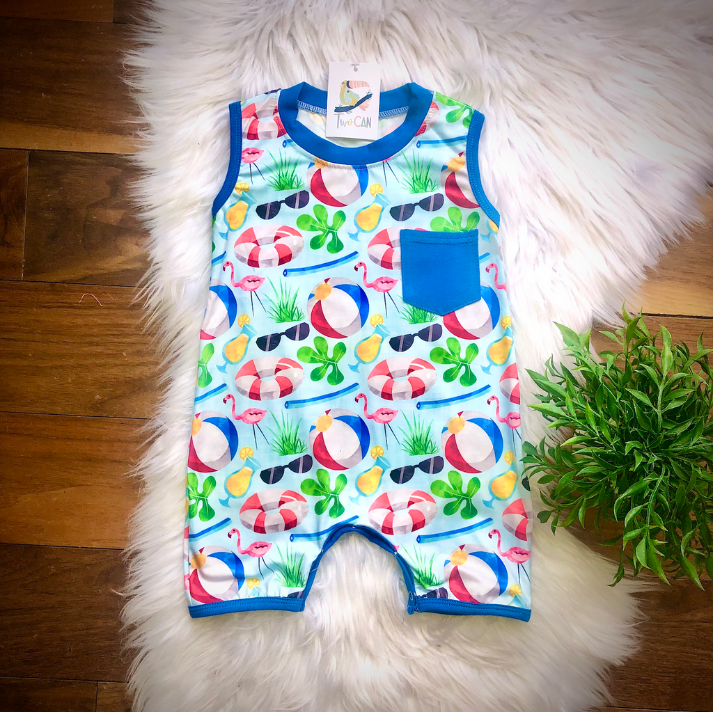 Beach Party Boy’s Romper