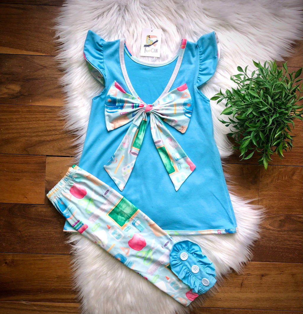 Pastel School Capri Set