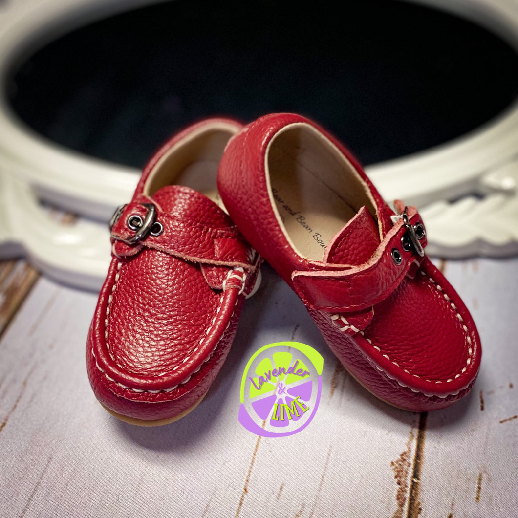 Red Leather Loafer