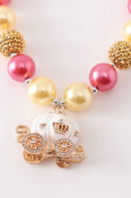 Load image into Gallery viewer, Bubblegum Necklace Princess Carriage Gold
