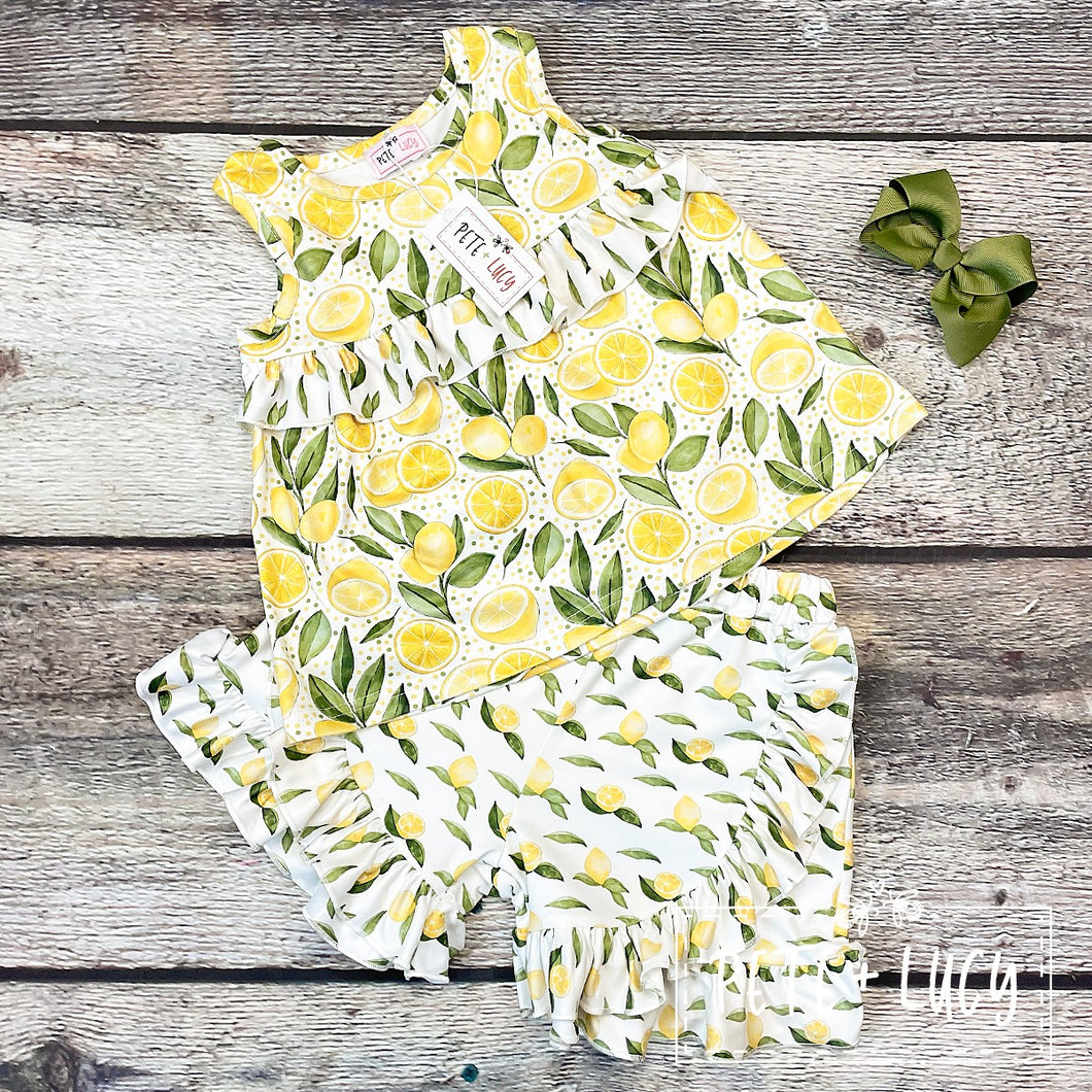 Mellow Lemons Short Set