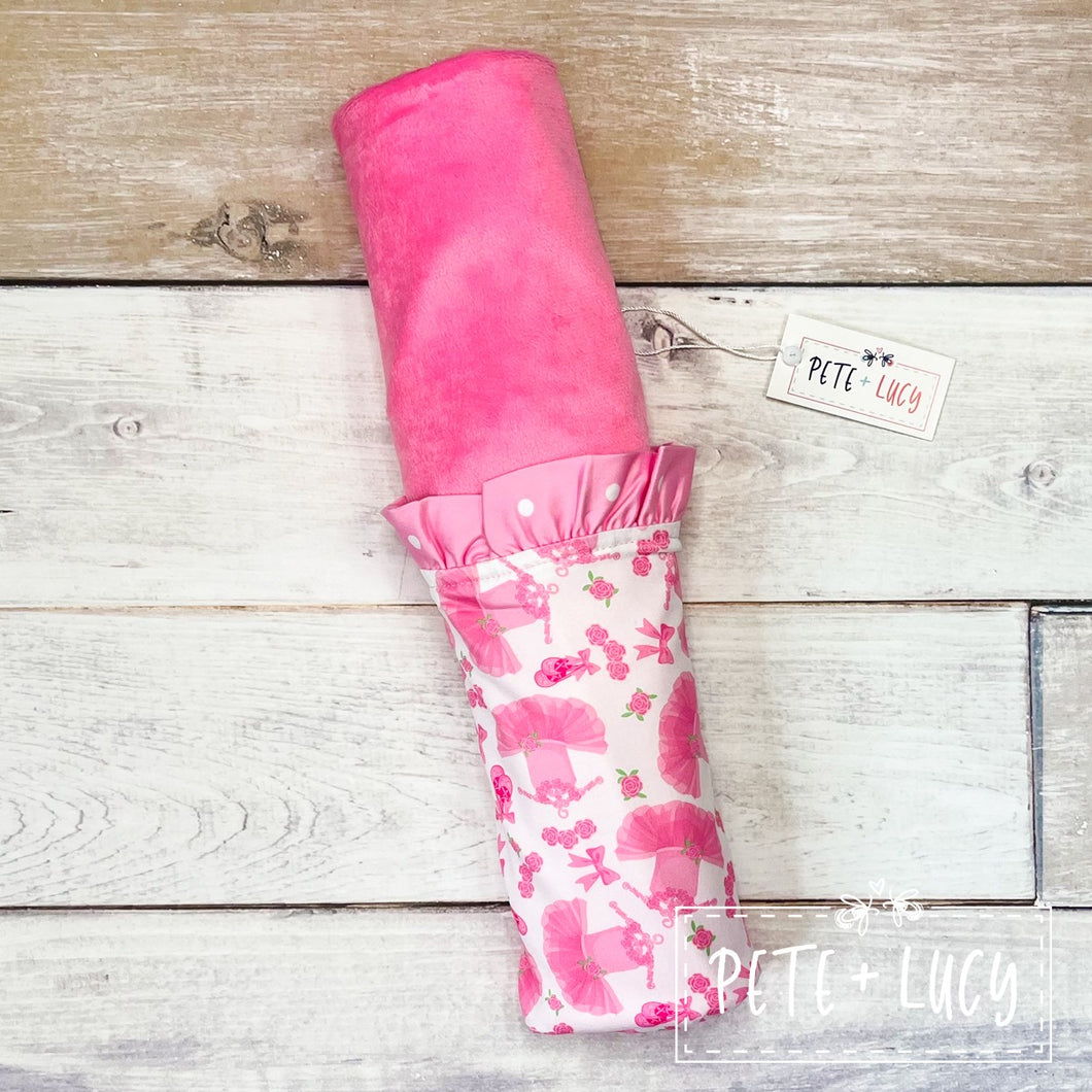 Tippy Toe Ballerina Minky Blanket